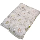 Rózsa virágfej fehér D10cm 12db/csom