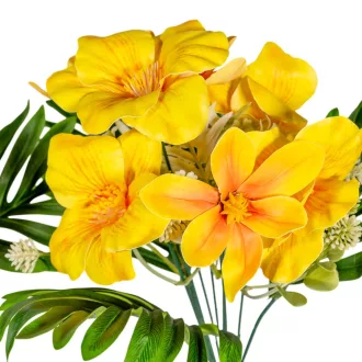 Hibiszkusz csokor gumi 7v. mix M44cm 24db/#