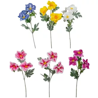 Hibiszkusz ág 3v. flokkolt mix M53cm 48db/#