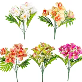 Orchidea csokor gumi 7v. mix M43cm 24db/#