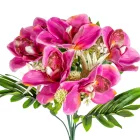 Orchidea csokor gumi 7v. mix M43cm 24db/#