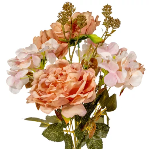 Peónia, hortenzia csokor 6v. mix M42cm 24db/#