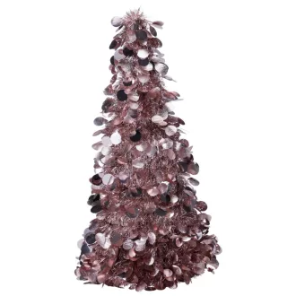 Angyalhaj karácsonyfa dísz rózsaszín M60cm