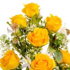 Rózsa csokor féloldalas 9v. mix M48cm 48db/#