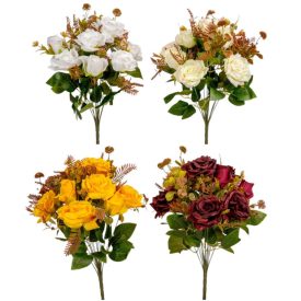 Rózsa csokor 9v. M46cm  24db/#