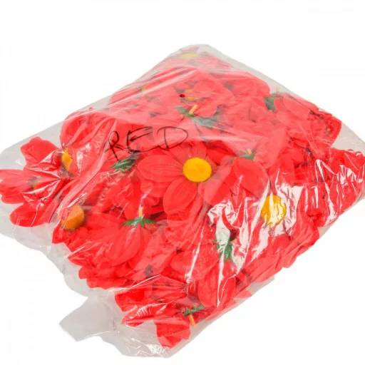 Dália virágfej D12cm RED 60db/csom