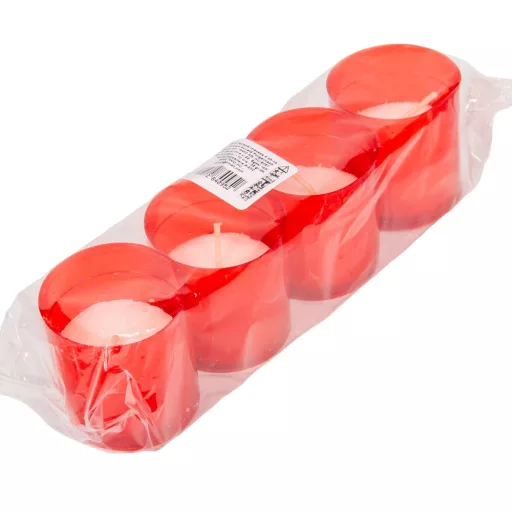 Mécsesbetét kicsi piros 40g 6cm 4db/#