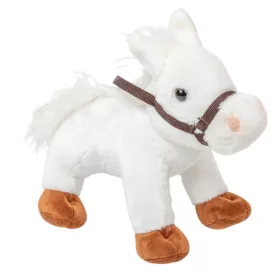 Plüss ló fehér 23cm