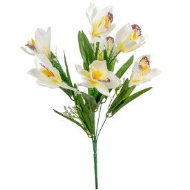 Orchidea csokor 7v krém M42cm 60db/#