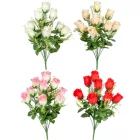 Rózsa csokor 10v. mix M45cm 24db/#