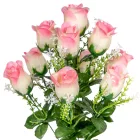 Rózsa csokor 10v. mix M45cm 24db/#