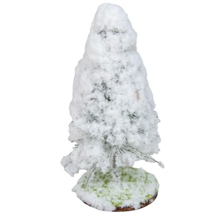Mini fenyő havas korong aljzattal M12cm