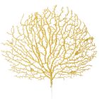 Glitteres legyező ág arany M44cm