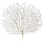 Glitteres legyező ág ezüst M44cm