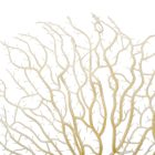 Glitteres legyező ág fehér M44cm