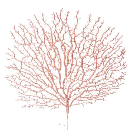 Glitteres legyező ág pink M44cm