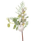 Almás, bogyós pick fehér M28cm