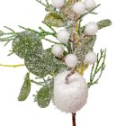 Almás, bogyós pick fehér M28cm