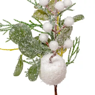 Almás, bogyós pick fehér M28cm