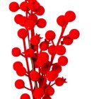 Flokkolt bogyós ág piros M47cm