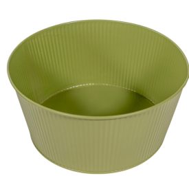 Astana fém ültetőtál olivazöld D22cm M10cm