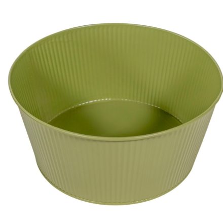 Astana fém ültetőtál olivazöld D22cm M10cm