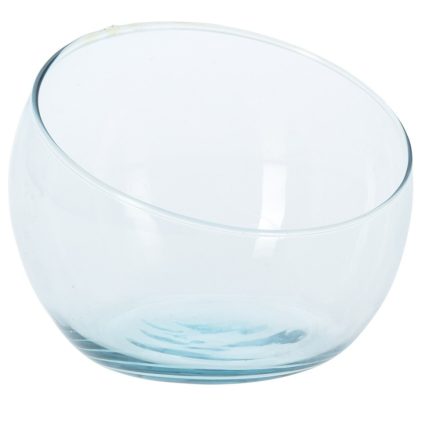 Üveg tál ferde D20cm M16cm