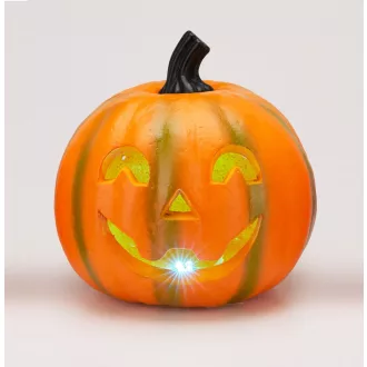 Halloween tök LED-es műa. M18x20cm