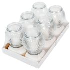 Nagy gömb üvegmécses fehér 35gr 18,5cm 6db/#