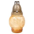 Nagy gömb üvegmécses arany 35gr 18,5cm 8db/#