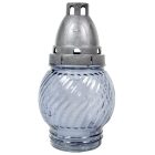 Nagy gömb üvegmécses szürke 35gr 18,5cm 10db/#