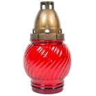 Nagy gömb üvegmécses piros 35gr 18,5cm 10db/#