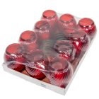 Nagy gömb üvegmécses piros 35gr 18,5cm 10db/#