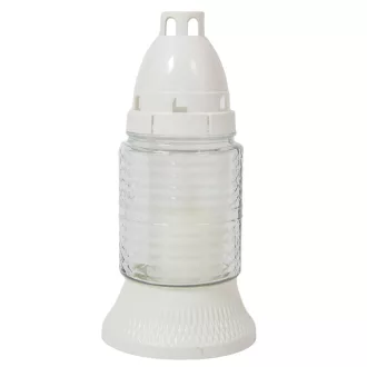 Kis henger üvegmécses fehér 35gr 18cm 10db/#