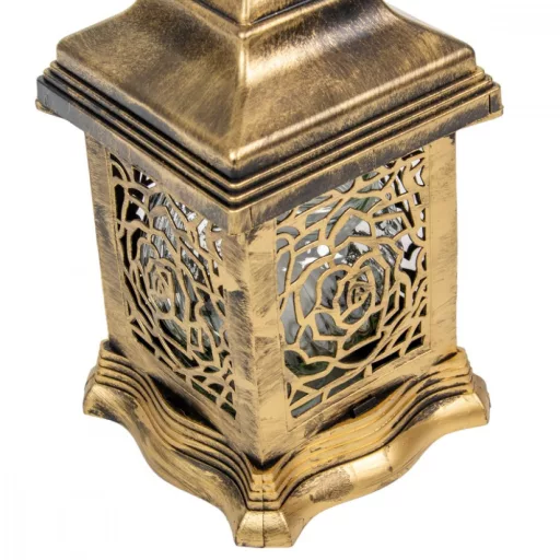 Katedrális üvegmécses arany 40gr 24cm 4db/#