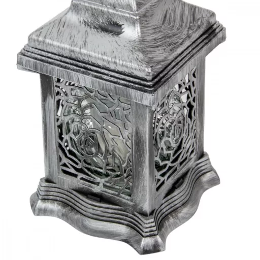 Katedrális üvegmécses ezüst 40gr 24cm 4db/#