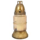 Strasszos kis henger üvegmécses arany 35gr 18cm 10db/#