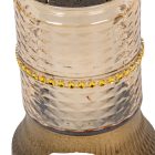 Strasszos kis henger üvegmécses arany 35gr 18cm 10db/#