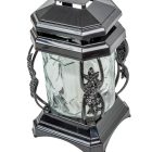 Üvegmécses fekete fényes dekor műanyaggal 22cm 6db/#