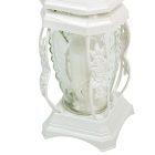 Nagy katedrális üvegmécses feher 90gr 26,4cm 6db/#