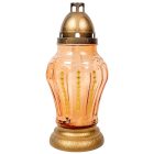 Strasszos óriás üvegmécses lazac 95gr 34cm 4db/#