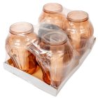 Strasszos óriás üvegmécses lazac 95gr 34cm 4db/#