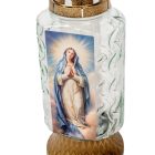 Mária mintás üvegmécses arany 100gr 29,5cm 8db/#