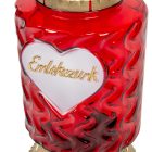 Emlékezünk feliratos óriás üvegmécses piros 105gr 35cm 5db/#