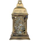 Nagy katedrális üvegmécses arany 75gr 33cm 2db/#