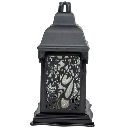 Nagy katedrális üvegmécses fekete 75gr 34cm 2db/#