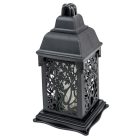 Nagy katedrális üvegmécses fekete 75gr 34cm 2db/#