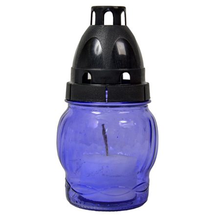 Kis gömb üvegmécses műanyag kupakkal világos lila 25gr 14cm 10db/#