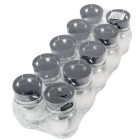 Kis gömb üvegmécses műanyag kupakkal fehér 25gr 14cm 10db/#