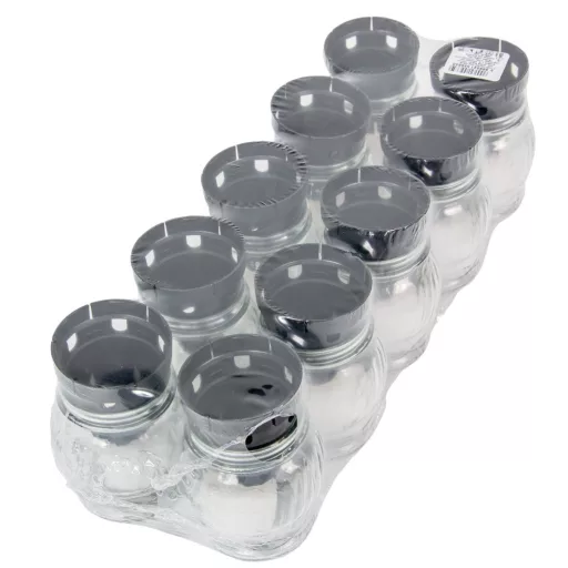 Kis gömb üvegmécses műanyag kupakkal fehér 25gr 14cm 10db/#